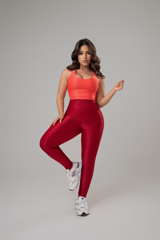 Conjunto Bicolor Rojo/ Coral