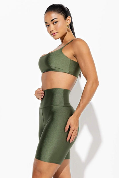 Unik - Calza Biker - Verde Oliva