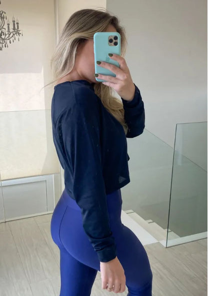 Polera corta manga larga